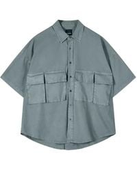 Patrizia Pepe - Garment-Dyed Oversized Shirt - Lyst