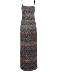 Missoni - Zigzag-Motif Sleeveless Dress - Lyst