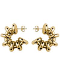 Eliou - Biblo Hoop-Design Earrings - Lyst