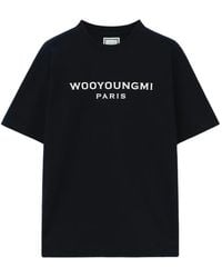 WOOYOUNGMI - Oversized T-Shirt Met Logo - Lyst