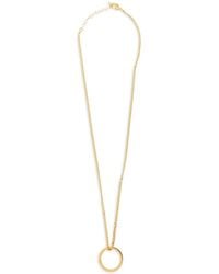 MM6 by Maison Margiela - Ring-Pendant Curb-Chain Necklace - Lyst
