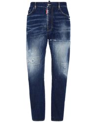 DSquared² - Distressed Stretch-Cotton Jeans - Lyst