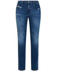 DIESEL - Faded Distressed Jeans - Lyst