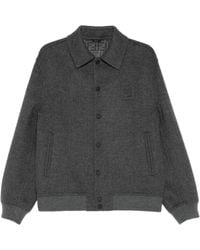 Fendi - Wool Bomber Jacket - Lyst