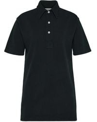 Maison Margiela - Cotton Three-Button Polo Shirt - Lyst