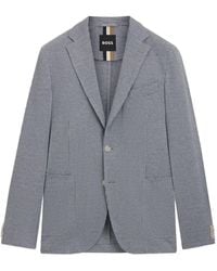 BOSS - Houndstooth Check Blazer - Lyst