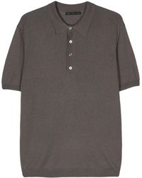 Low Brand - Fein gestricktes Poloshirt - Lyst