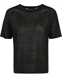 Aragona - Linen Crew-Neck T-Shirt - Lyst
