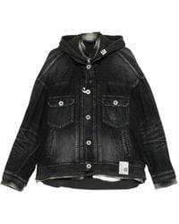 Maison Mihara Yasuhiro - Hooded Chest-Pocket Denim Jacket - Lyst