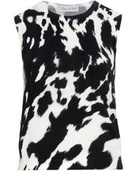 Oscar de la Renta - ノースリーブ ニットトップ - Lyst