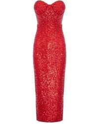 CuAnna - Karlie Sequin-Embellishment Midi Dress - Lyst
