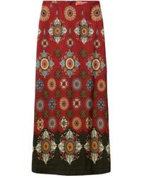 La DoubleJ - Midi-Jurk Met Bloemenprint - Lyst