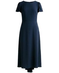 N°21 - Short-Sleeve Midi Dress - Lyst
