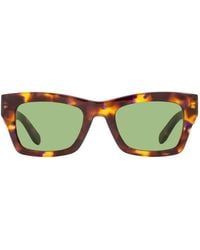 Ferragamo Eyewear - Tortoiseshell-Effect Square-Frame Sunglasses - Lyst