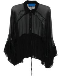 Mes Demoiselles - Deccala Lace Ruffled Shirt - Lyst
