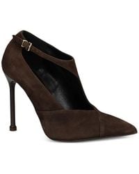Albano - Pointed-Toe Buckled Pumps - Lyst