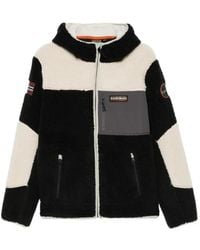 Napapijri - Fleece-Texture Hooded Sweater - Lyst