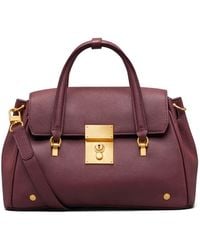 Thom Browne - Small Bolton Pebbled Leather Tote Bag - Lyst