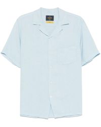Portuguese Flannel - Linen Camp Collar Shirt - Lyst
