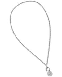 AllSaints - Curb-Chain Charm Necklace - Lyst