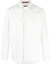 ZEGNA - Patch-Pocket Long-Sleeved Shirt - Lyst