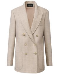 Fabiana Filippi - Double-Breasted Peak-Lapels Blazer - Lyst