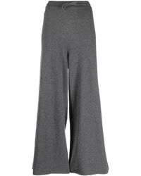 Jil Sander - Wide Leg Pants With Drawstring Waistband - Lyst