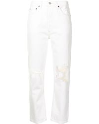 Agolde - Riley Cropped Straight-leg Jeans - Lyst