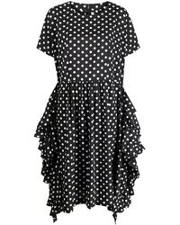 Comme des Garçons - Gerüschtes Kleid Mit Polka Dots - Lyst