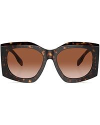 Burberry - Madeline Geometric-Frame Sunglasses - Lyst