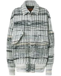 Missoni - Oversized Wool-Blend Check Bomber Jacket - Lyst