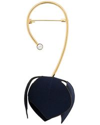 Marni Broche Met Bloem - Metallic