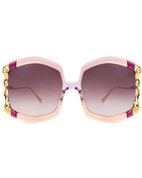 Anna Karin Karlsson - La Vie En Rose Geometric-Frame Sunglasses - Lyst