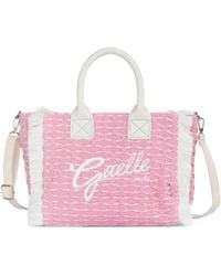Gaelle Paris - Sac À Main Frangé À Logo Brodé - Lyst