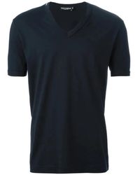 Dolce & Gabbana - Classic V-Neck T-Shirt - Lyst