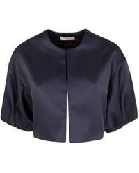 Twinset - Short-Sleeve Cropped Jacket - Lyst