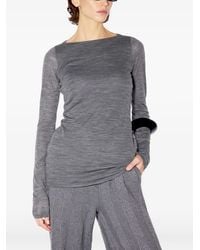 Liviana Conti - T-Shirt À Encolure Bateau - Lyst