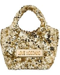 Love Moschino - Handtasche Mit Pailletten - Lyst