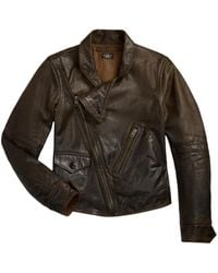 RRL - Davies レザージャケット - Lyst