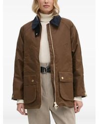 Barbour - Reißverschluss-Jacke mit Cordkragen - Lyst