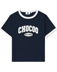 Chocoolate - Logo-Print Ringer T-Shirt - Lyst