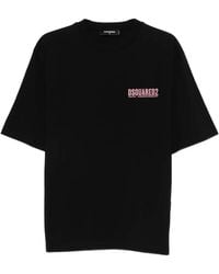 DSquared² - T-Shirt mit Logo-Print - Lyst