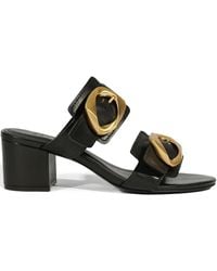 SCHUTZ SHOES - 60Mm Olga Buckle Heeled Sandals - Lyst