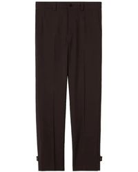 Gucci - Belt-Loops Pressed-Creases Trousers - Lyst