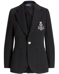 Polo Ralph Lauren - Logo-Appliqué Cotton Blazer - Lyst