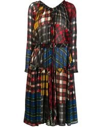 DSquared² - Multi-Check Pattern Dress - Lyst