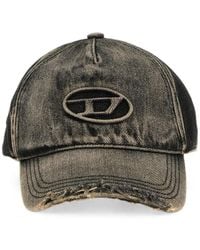 DIESEL - Casquette À Logo En Jean Effet Usé À Logo - Lyst