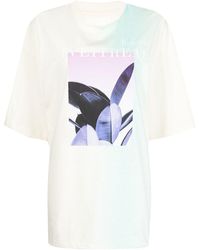 Izzue Graphic-print Short-sleeved T-shirt - Natural