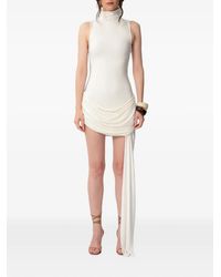 Concepto - Noe Ruched Draped Mini Dress - Lyst