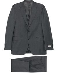 Canali - Costume À Fines Rayures - Lyst